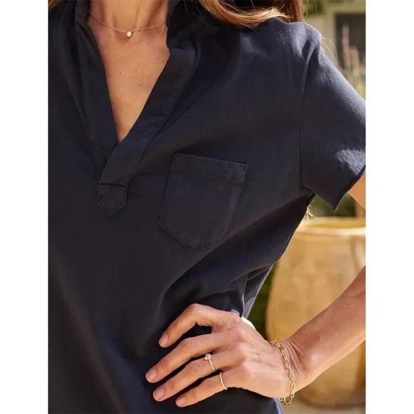 FRANK & EILEEN | 100% Cotton Preppy Classic Lauren Dress in Black | Size Small - Picture 4 of 11